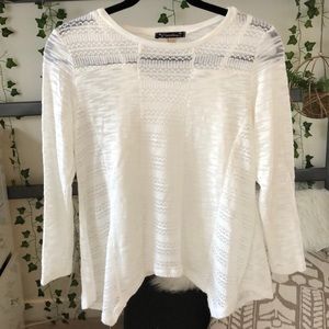 pretty white lace top